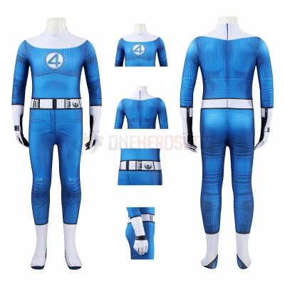 Kids Invisible Woman The Fantastic Four First Steps Cosplay Costumes Sue Storm Halloween Suit