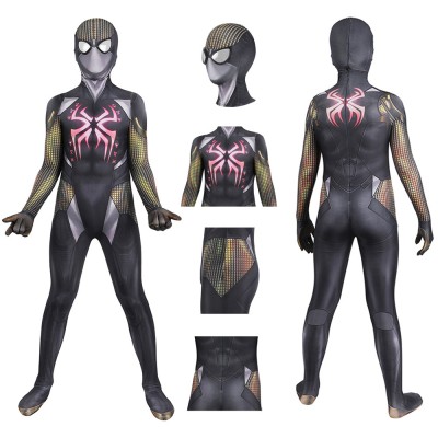 Kids Midnight Suns Spiderman Cosplay Costumes Halloween BodySuit