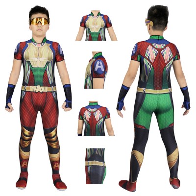 Kids S3 A-train Cosplay Costumes Christmas Gifts for Kids