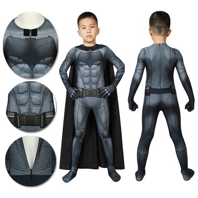 Kids Bruce Wayne Suit Children SuperHero Cosplay Costume 3D Printed