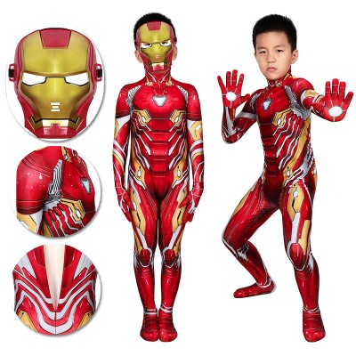Kids Iron-man Spandex Cosplay Suit Ideas For Children Halloween Cosplay