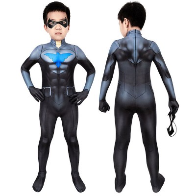 Kids Nightwing Cosplay Suit Comic Edition Creative Gifts for Children