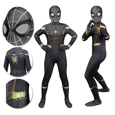 Kids Spider-man 3 Cosplay Suit No Way Home Peter Parker Spandex BodySuit