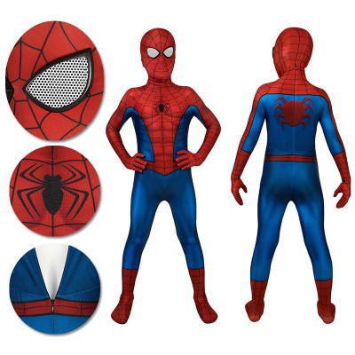 Kids Spider-man Cosplay Suit PS4 Spider-man Spandex BodySuit