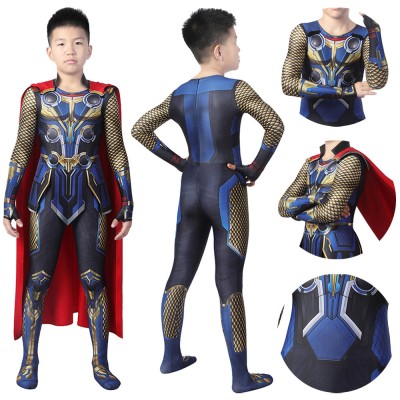 Kids Thor Suit Love And Thunder Cosplay Jumpsuit