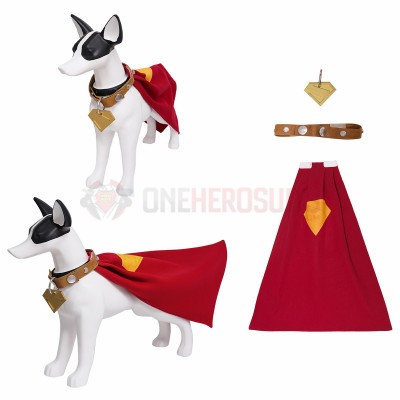 Krypto Cosplay Costume Dog Cape Suits