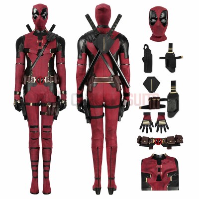 Lady Deadpool Cosplay Costumes Wade Wilson Female Leather Suits
