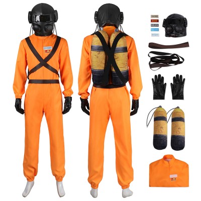 Lethal Company Cosplay Costumes Staff Orange Suits