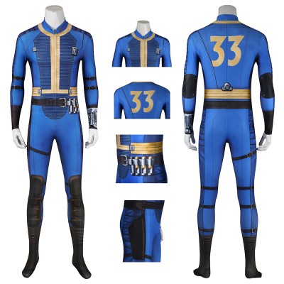 Male 33 Cosplay Costume Blue Spandex Bodysuit Ver.2