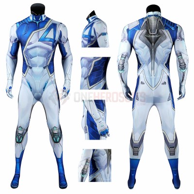 Marvel Rivals Cosplay Costume Mister Fantastic Spandex Jumpsuit
