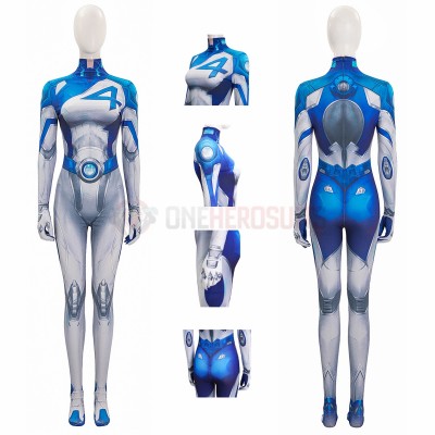 Marvel Rivals Cosplay Costumes Invisible Woman HD Printed Jumpsuit