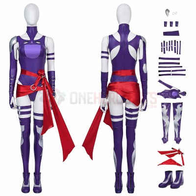Marvel Rivals Cosplay Costumes Psylocke Vengeance Top Level Suits