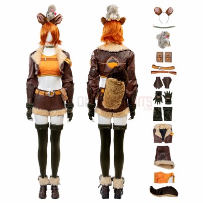 Marvel Rivals Cosplay Costumes Squirrel Girl Leather Top Level Suits