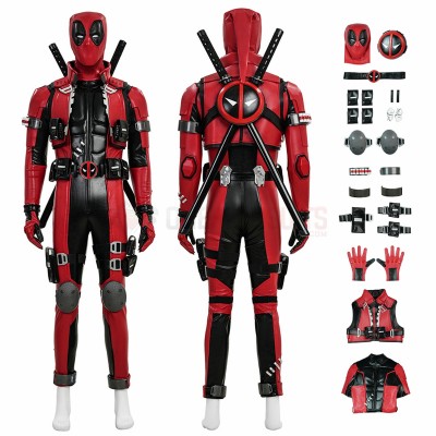 Marvel Rivals Deadpool Cosplay Costumes Wade Wilson Leather Top Level Suits