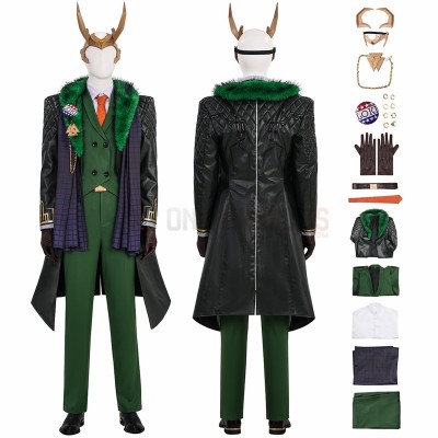 Marvel Rivals Loki Cosplay Costumes Loki Presidential Attire Top Level Suits