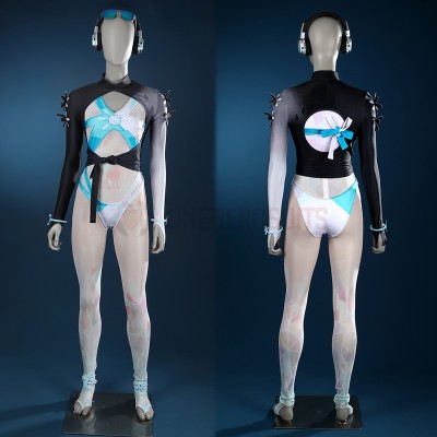 Marvel Rivals Luna Snow Cosplay Costumes Cool Summer Skin Suits