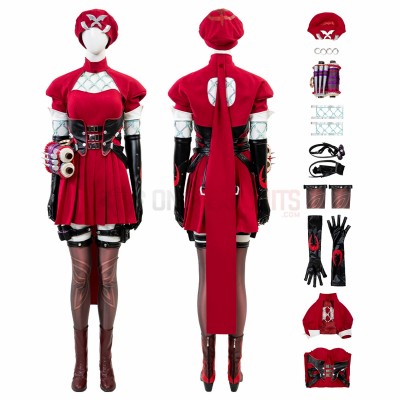Marvel Rivals Psylocke Cosplay Costumes Blood Kariudo Skin Top Level Suits