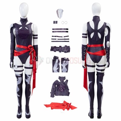Marvel Rivals Psylocke Revanche Cosplay Costumes Kwannon Top Level Suits