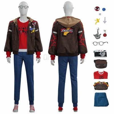Marvel Rivals Spider-Man Cosplay Costumes Peter Parker The Photographer Skin Top Level Suits