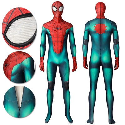 Miles Morales PS5 Spiderman Bodysuit Spiderman Great Responsibility OneHeroSuits
