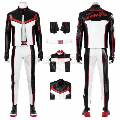 Mister Terrific Cosplay Costume White Leather Suit