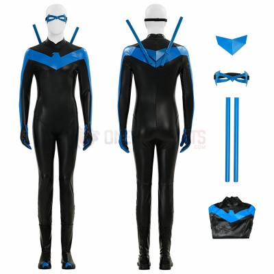Nightwing Dick Grayson Cosplay Costumes Comic Edition Top Level Suits Ver.2