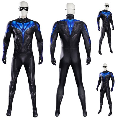 Nightwing Dick Grayson Cosplay Costumes Nightwing Jumpsuits