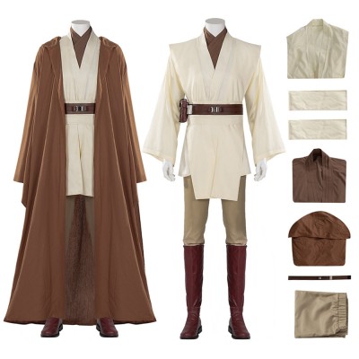 Obi-Wan Kenobi Cosplay Costumes Jedi Master Robes Suits