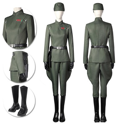 Obi Wan Kenobi Cosplay Costumes Star Wars Imperial Military Green Suits