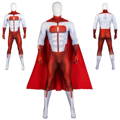 Omni-Man Cosplay Costumes Nolan Grayson Cotton Jumpsuits