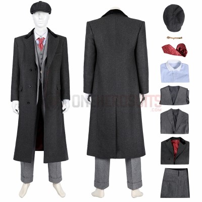 Peaky Blinders S6 Cosplay Costumes Tommy Shelby Suits