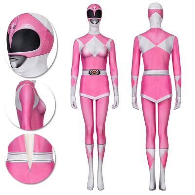 Pink Power Rangers Cosplay Suit Pink Ranger Spandex Cosplay Costume