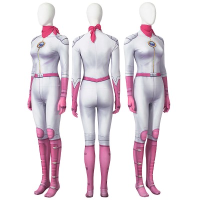 Princess Peach Cosplay Costumes Cotton Jumpsuits