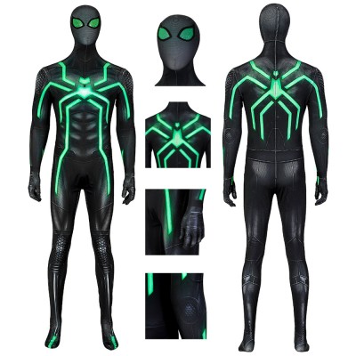 PS4 Spider-man Big Time Cosplay Costumes Stealth Jumpsuit