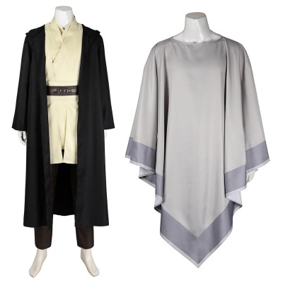 Qui-Gon Jinn Cosplay Costumes Promotional Edition Halloween Suit