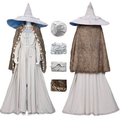 Ranni Cosplay Costume Elden Ring White Suits With Hat