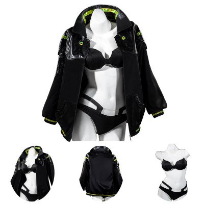 Rebecca Cosplay Costumes Cyberpunk Edgerunners Black Suits