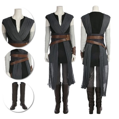 Rey Black Cosplay Costumes The Last Jedi Edition