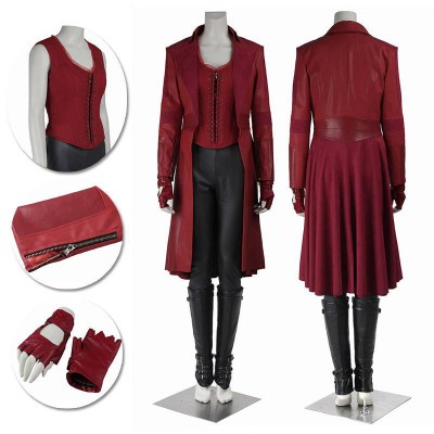 Scarlet Witch Cosplay Costume Wanda Maximov Cosplay Costume Avengers Suit