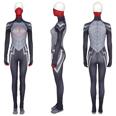 Silk Spiderman Cosplay Costumes Cindy Moon Cotton Jumpsuits