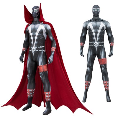 Spawn Cosplay Costumes Al Simmons Jumpsuits With Cloak