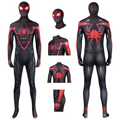 Spider-man 2 Cosplay Costume Miles Morales Spandex Bodysuit Gifts for Boys