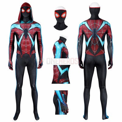 Spider-Man 2 Miles Morales Cosplay Costume Evolve Suit Gifts for Male