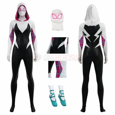 Spider-Man Across the Spider-Verse Cosplay Costumes Gwen Upgraded Suits