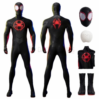 Spider-Man Across the Spider-Verse Miles Morales Cosplay Costumes Optimized Edition Suits