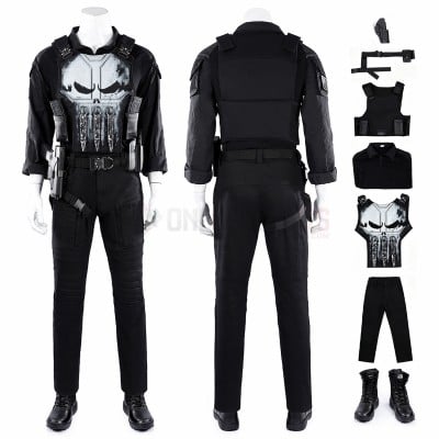 Spider-Man Brand New Day Cosplay Costume Punisher Black Suit