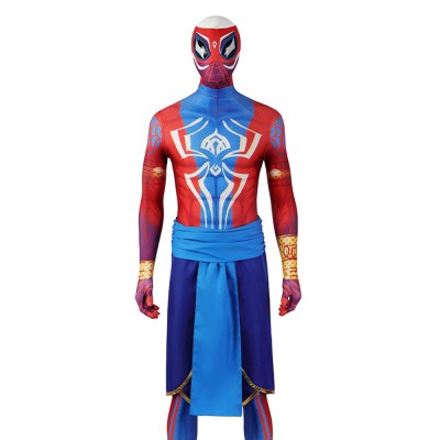 Spider-Man India Pavitr Prabhakar Cosplay Costume Spiderman Spandex Bodysuit