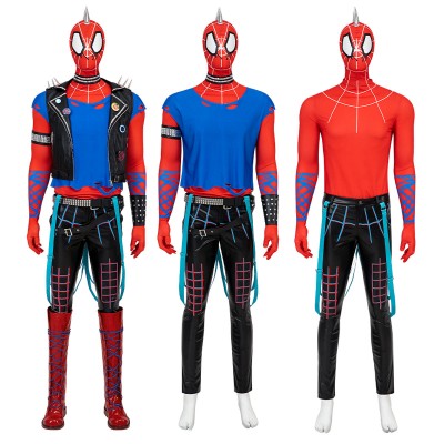 Spider-Punk Hobie Brown Cosplay Costumes Across the Spider-Verse Suits