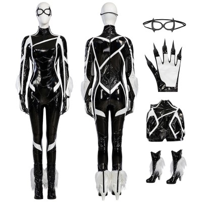 Spiderman 2 Black Cat Cosplay Costumes Felicia Hardy Top Level Suits
