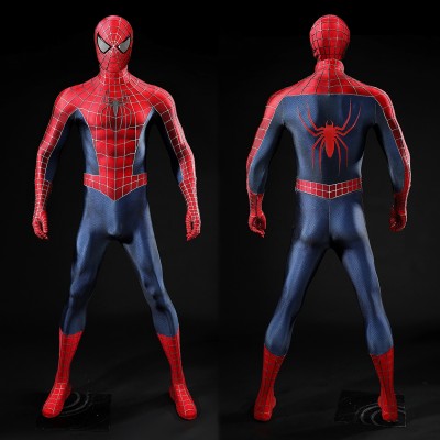 Spiderman 2 Tobey Maguire Cosplay Costumes 2004 Spider-Man Deluxe Suits